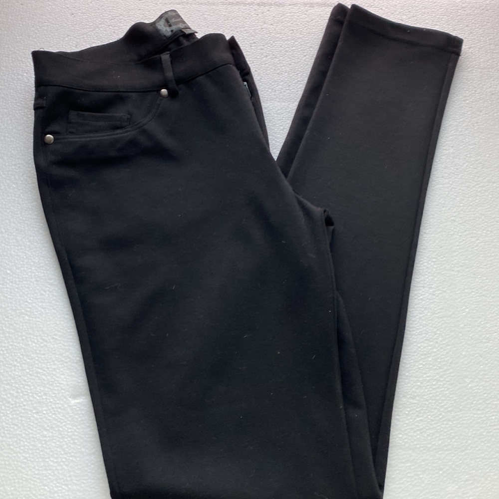 Black tights with button/zipper closure